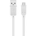 Goobay Cable micro USB - 0,3 m - Blanco