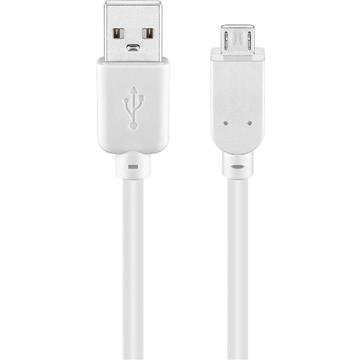 Goobay Cable Micro USB - 5m - Blanco