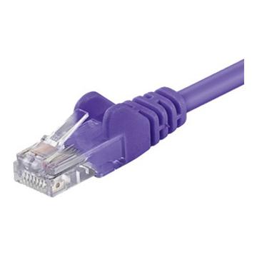 Goobay RJ45 UTP CAT 5e Cable de red - 1m - Morado