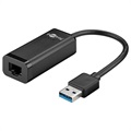Adaptador USB 3.0 / Gigabit Ethernet Goobay - Negro