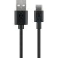 Goobay Cable USB-C 2m - USB-C/USB-A - Negro