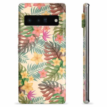 Funda de TPU para Google Pixel 6 Pro - Flores Rosadas