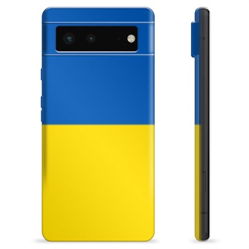 Funda TPU con bandera de Ucrania para Google Pixel 6 - Amarillo y azul claro