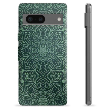 Funda de TPU para Google Pixel 7 - mandala Verde