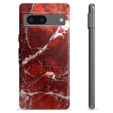 Funda de TPU para Google Pixel 7 - Mármol Rojo