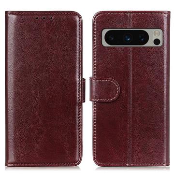 Funda con Cierre Magnético para Google Pixel 8 Pro - Estilo Cartera - Marrón