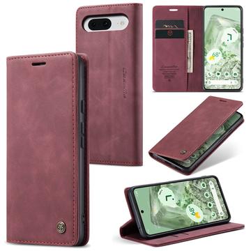 Funda Caseme Serie 013 para Google Pixel 8a - Estilo Cartera - Vino Tinto