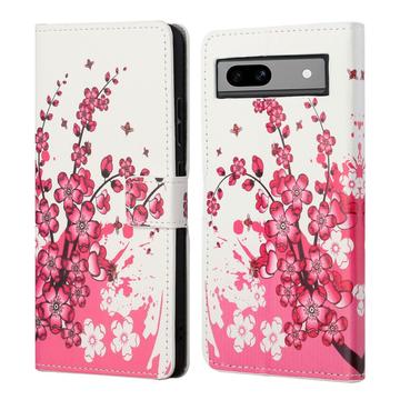 Funda Style para Google Pixel 8a - Estilo Cartera - Flores Rosas