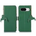 Funda con RFID para Google Pixel 8a - Estilo Cartera - Verde