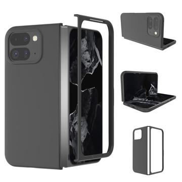 Carcasa de Plástico Engomado para Google Pixel 9 Pro Fold - Negro