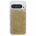 Funda de TPU Glitter Flakes para Google Pixel 9 Pro XL - Dorado