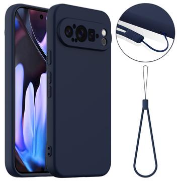 Funda de Silicona Líquida para Google Pixel 9 Pro XL - Compatible con MagSafe - Azul Oscuro