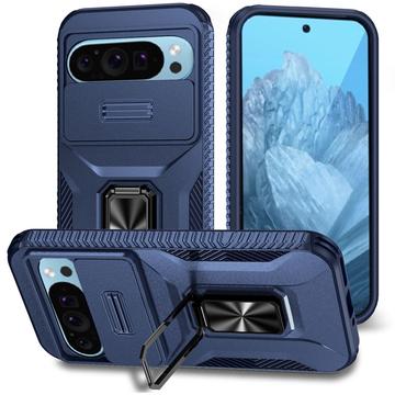 Funda híbrida con anillo giratorio y protección para cámara para Google Pixel 9/9 Pro