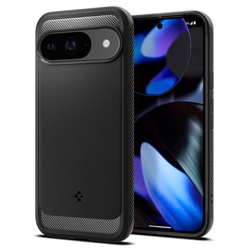 Funda Spigen Rugged Armor de TPU para Google Pixel 9/9 Pro - Negro