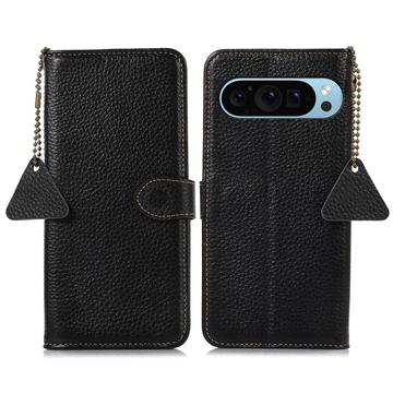 Funda con RFID para Google Pixel 9/9 Pro - Estilo Cartera - Negro