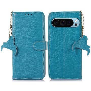 Funda con RFID para Google Pixel 9/9 Pro - Estilo Cartera - Azul