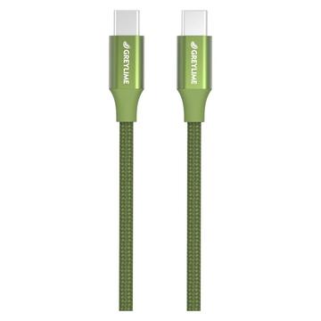 Cable trenzado USB-C / USB-C GreyLime 60W - 1m