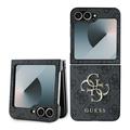 Carcasa Híbrida Guess 4G Big Metal Logo para Samsung Galaxy Z Flip6 - Negro