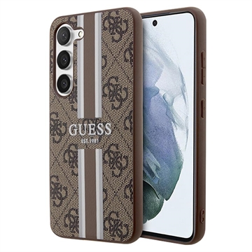 Carcasa Híbrida Guess 4G Printed Stripe para Samsung Galaxy S23+ 5G - Marrón