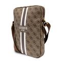 Guess 4G Bolsa universal para tablet con estampado de rayas - 10" - Marrón