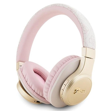 Auriculares Bluetooth Guess 4G Script Logo - Rosa