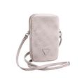 Guess 4G Triangle Logo Smartphone Shoulder Bag - Rosa