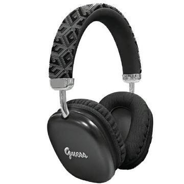 Auriculares inalámbricos de botón Guess G Cube Metallic Script Logo - Negro