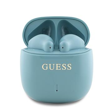 Auriculares inalámbricos TWS Guess Printed Classic Logo - Turquesa