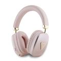 Auriculares inalámbricos Guess Saffiano Triangle Logo - Rosa