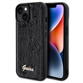 Carcasa Guess Sequin Script Logo para iPhone 15 - Negro