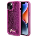 Carcasa Guess Sequin Script Logo para iPhone 15 - Magenta