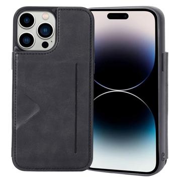 Funda Hanman Mika con Cartera para iPhone 14 Pro - Negro