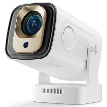 HY260 Pro Android 11 Proyector de vídeo LED con WiFi6, Bluetooth 5.4 - Blanco