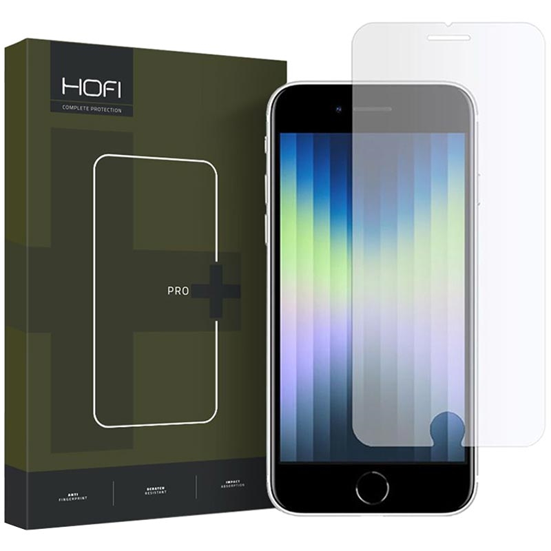 Protector de Pantalla - 9H - Hofi Hybrid Pro+ para iPhone 7/8/SE (2020)/SE ( 2022) - Transparente