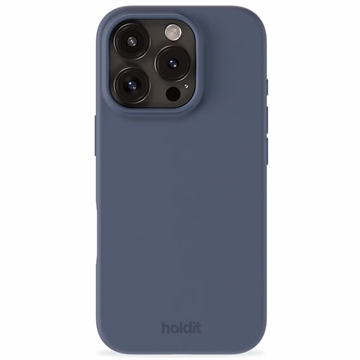 Funda de silicona Holdit iPhone 16 Pro Max - Azul Pacífico