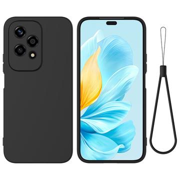 Funda de Silicona Líquida para Honor 200 Lite - Negro