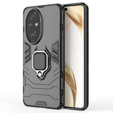 Honor 200 Pro Funda Híbrida con Soporte de Anillo - Negro