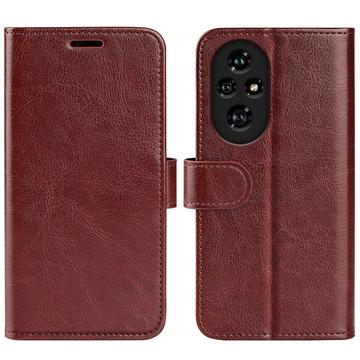 Funda de cartera con cierre magnético para Honor 200 Pro - Marrón