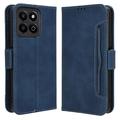 Funda tipo billetera con tarjetero para Honor 200 Smart/X7c - Azul