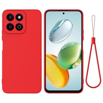 Honor 200 Smart Funda de silicona líquida con correa de mano