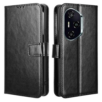 Funda de cartera con cierre magnético para Honor 300 Pro/300 Ultra - Negro