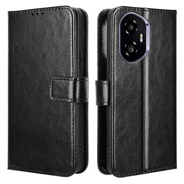 Funda de cartera con cierre magnético para Honor 300 - Negro