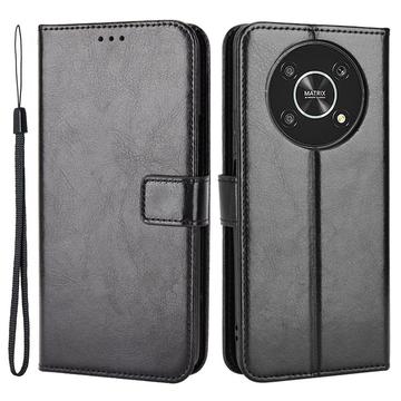 Funda de cartera con cierre magnético para Honor Magic4 Lite/X30/X9 5G - Negro