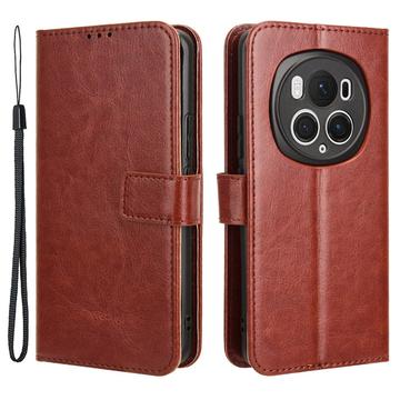 Funda con Cierre Magnético para Honor Magic6 Pro - Estilo Cartera - Marrón