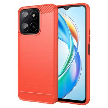 Carcasa de TPU Brushed para Honor X5b/X5b Plus - Fibra de Carbono