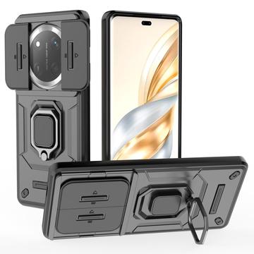 Funda híbrida con anillo giratorio y protector de cámara para Honor X60 Pro