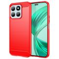 Carcasa de TPU Brushed para Honor X8b - Fibra de Carbono - Rojo