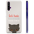 Funda de TPU para Huawei Nova 5T - Gato Enfadado