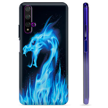 Funda de TPU para Huawei Nova 5T - Dragón de Fuego Azul