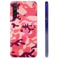 Funda de TPU para Huawei Nova 5T - Camuflaje Rosa